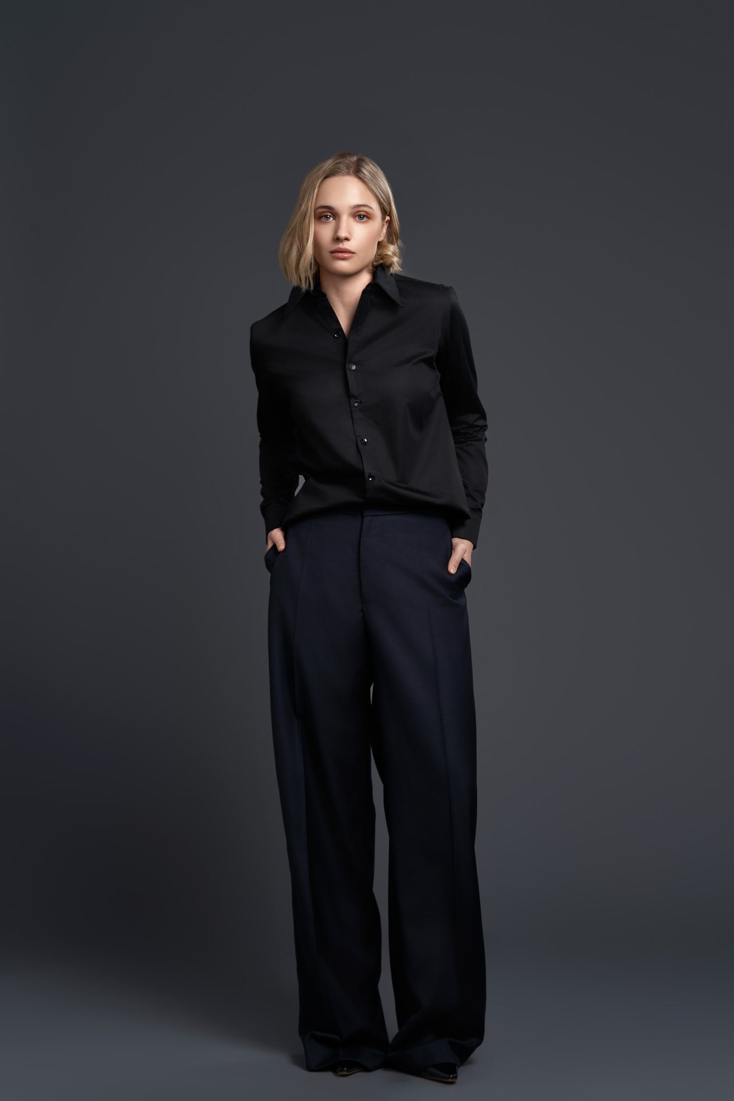 Fi-AEN BLACK LONG-SLEEVE SHIRT
