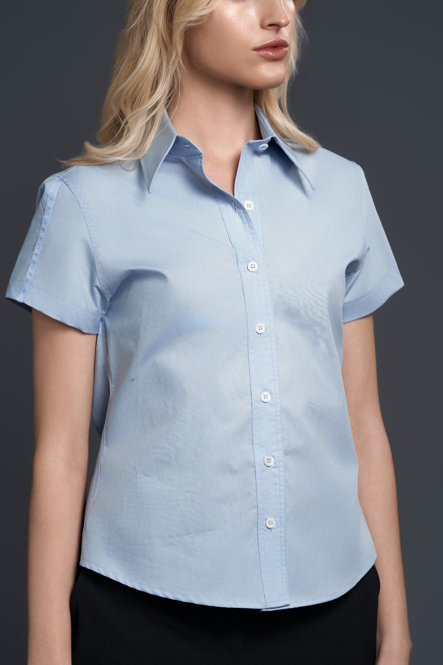 LUXORA BLUE SHORT-SLEEVE SHIRT