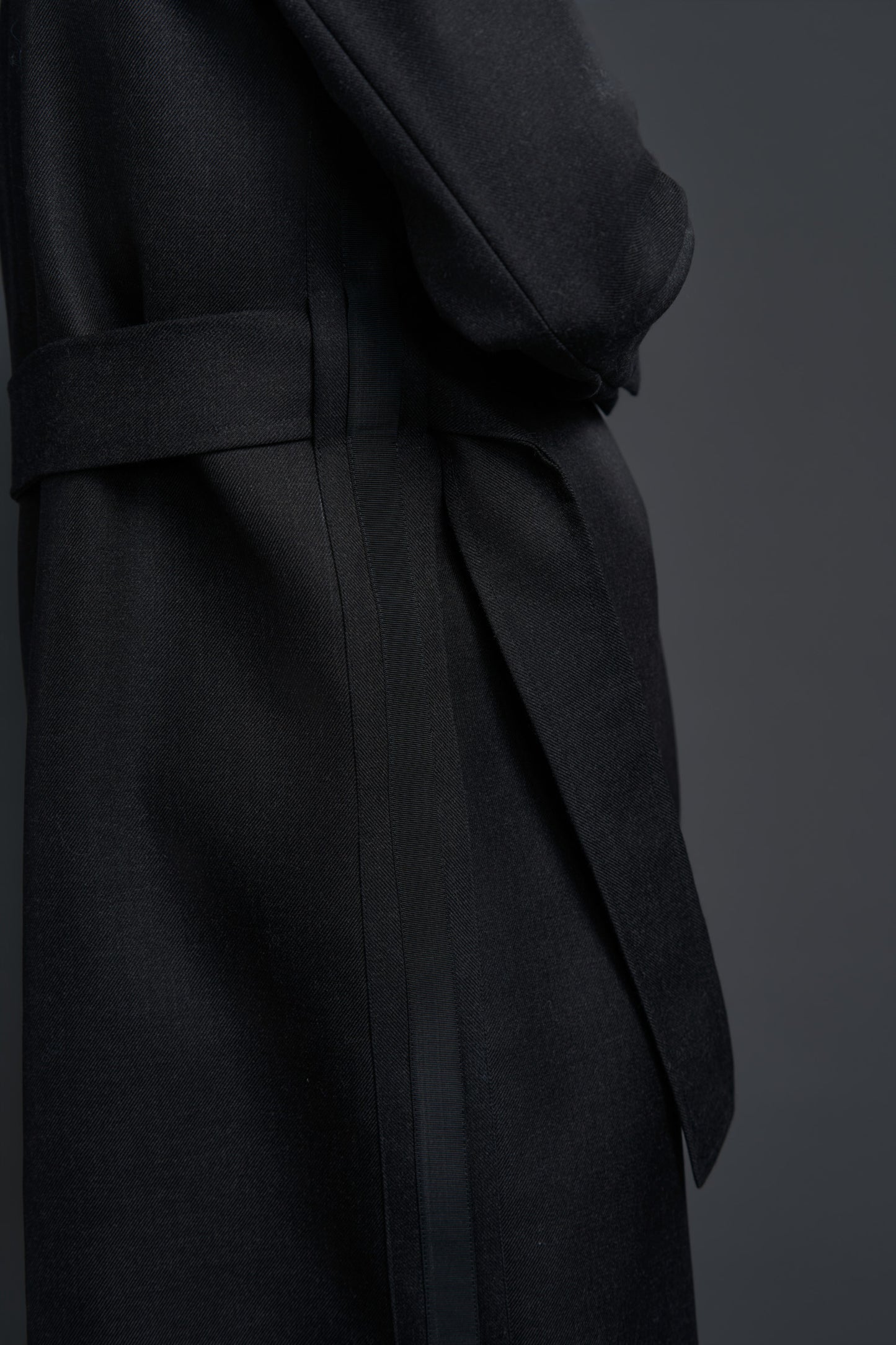 CAZENZA OVERCOAT BLACK