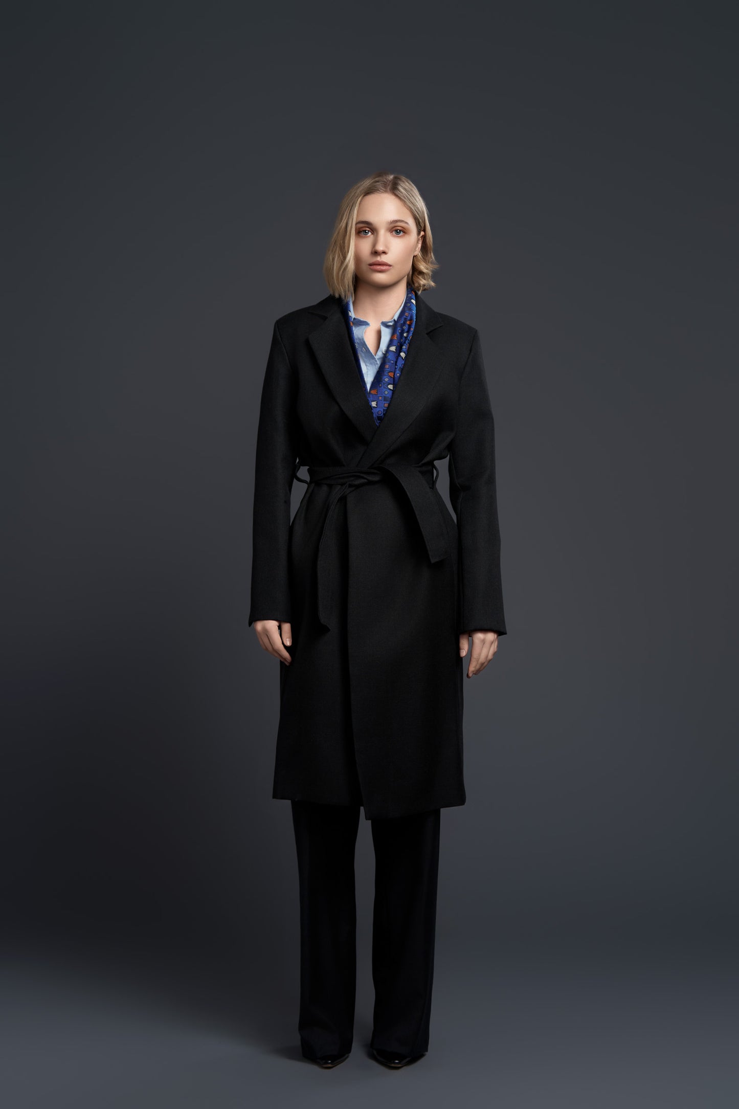 CAZENZA OVERCOAT BLACK