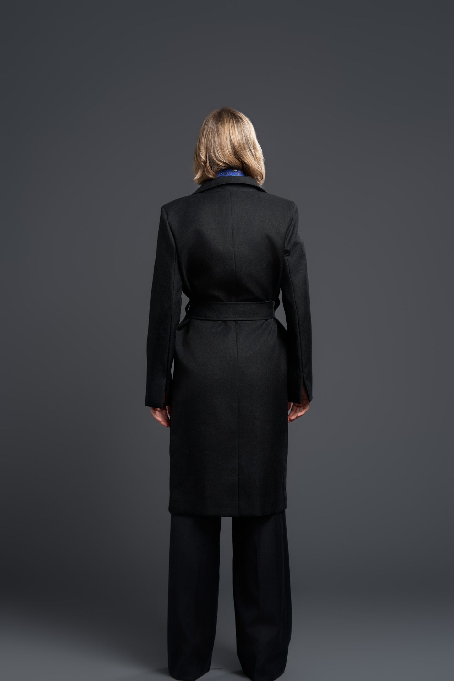 CAZENZA OVERCOAT BLACK