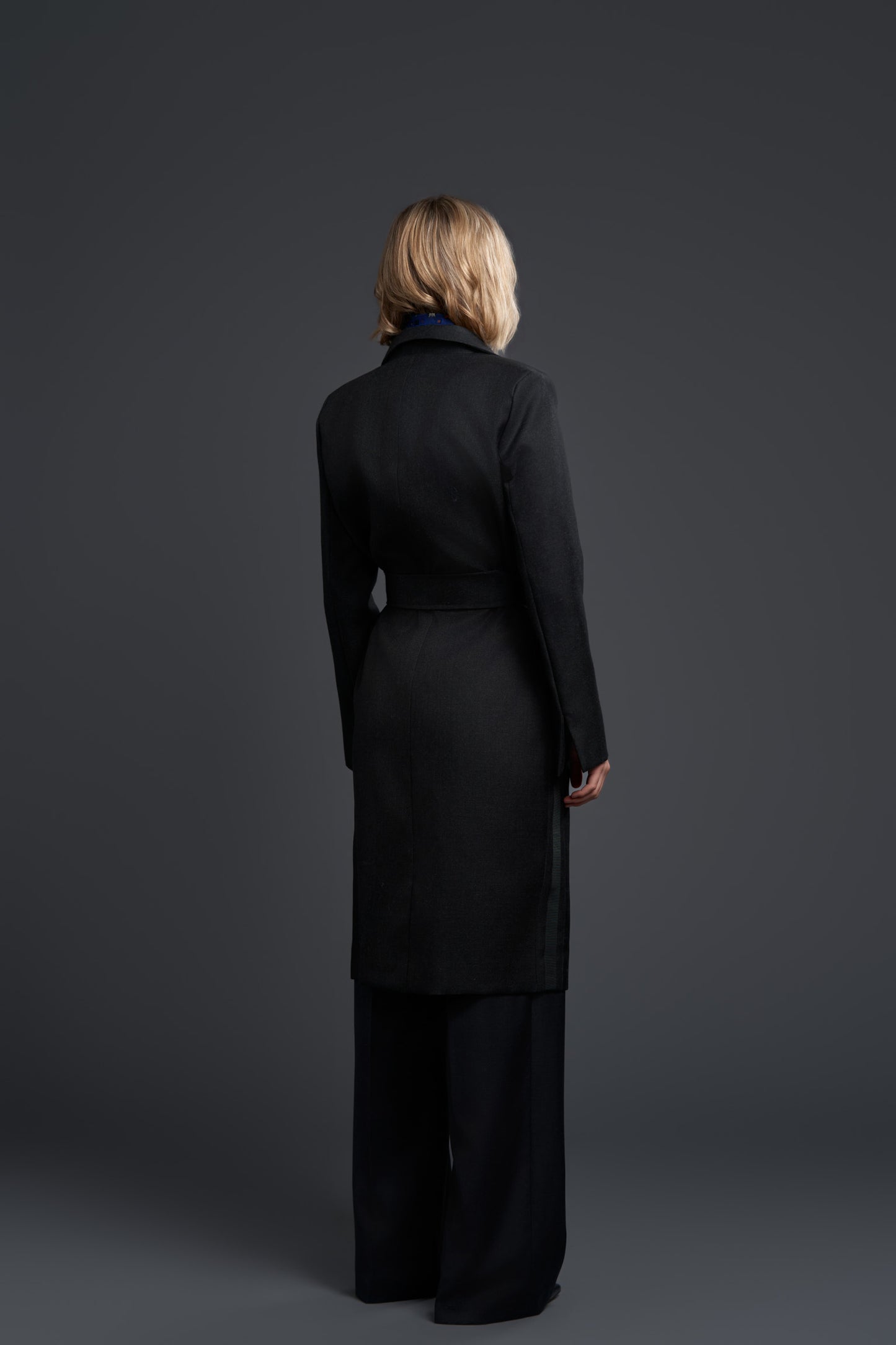 CAZENZA OVERCOAT BLACK