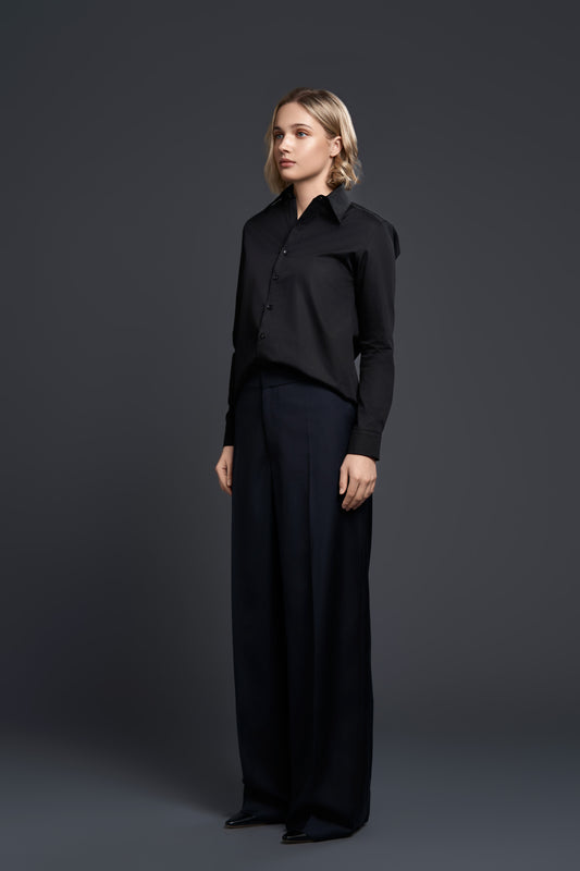Fi-AEN BLACK LONG-SLEEVE SHIRT